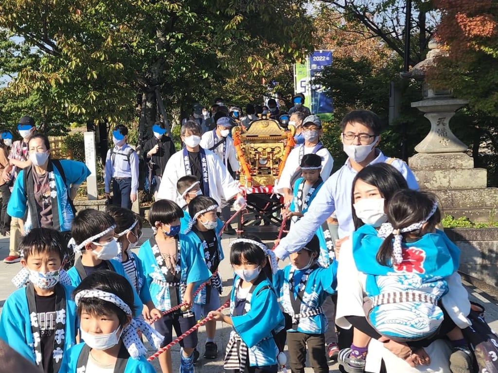 長岡京子ども神輿