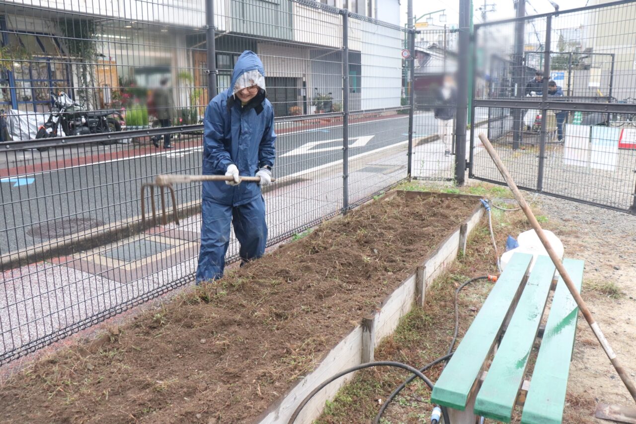 花植え