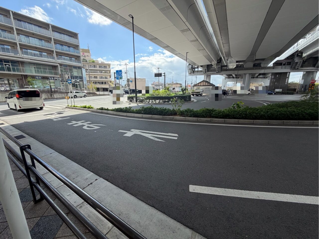 駅前ロータリーの様子